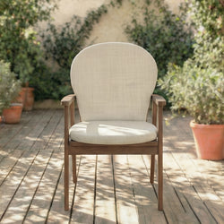 Cojín para silla de exterior Beige Medio
