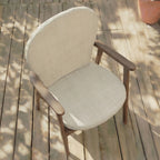 Cojín para silla de exterior Beige Medio