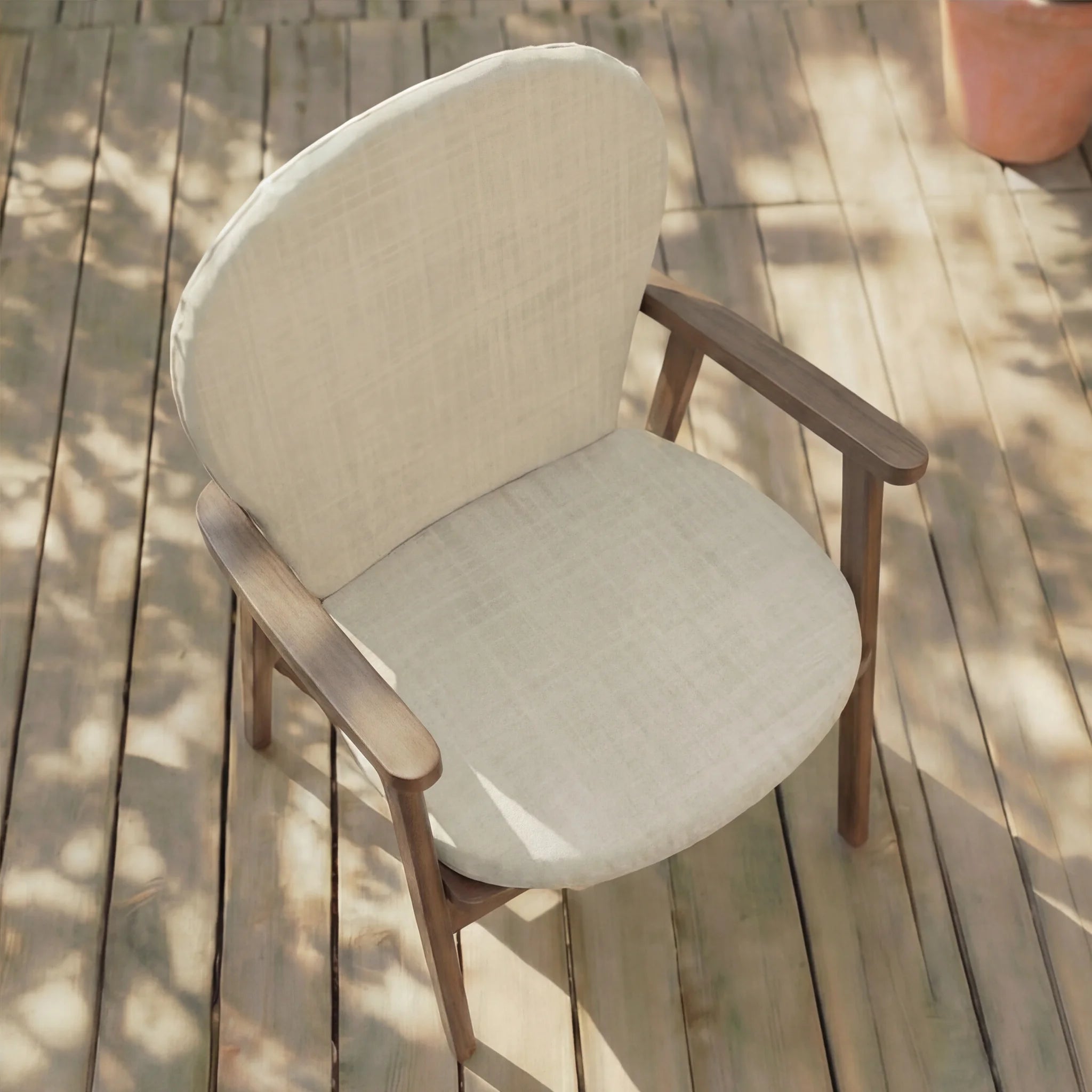 Cojín para silla de exterior Beige Medio