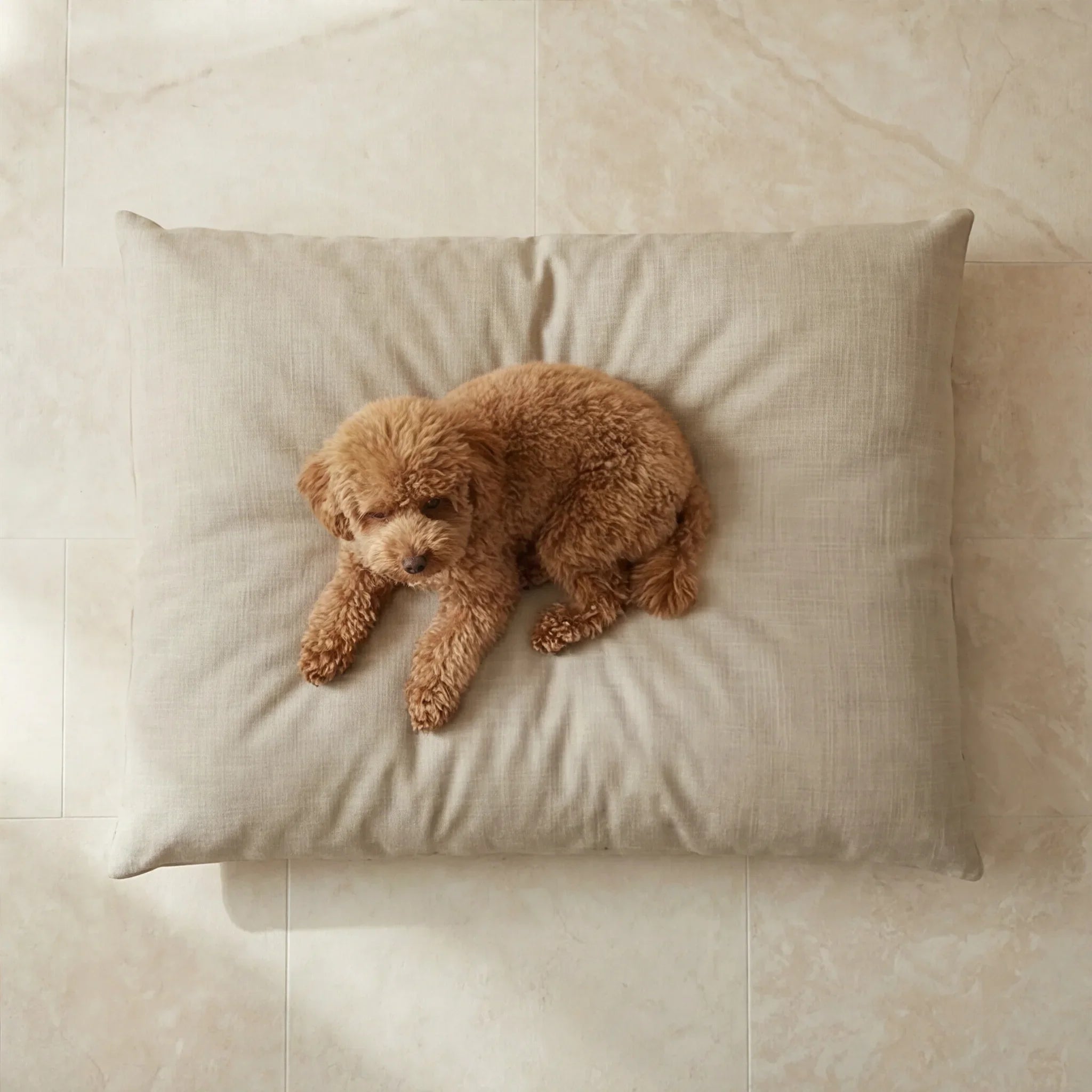 Funda para cama de mascota antimanchas Beig Medio