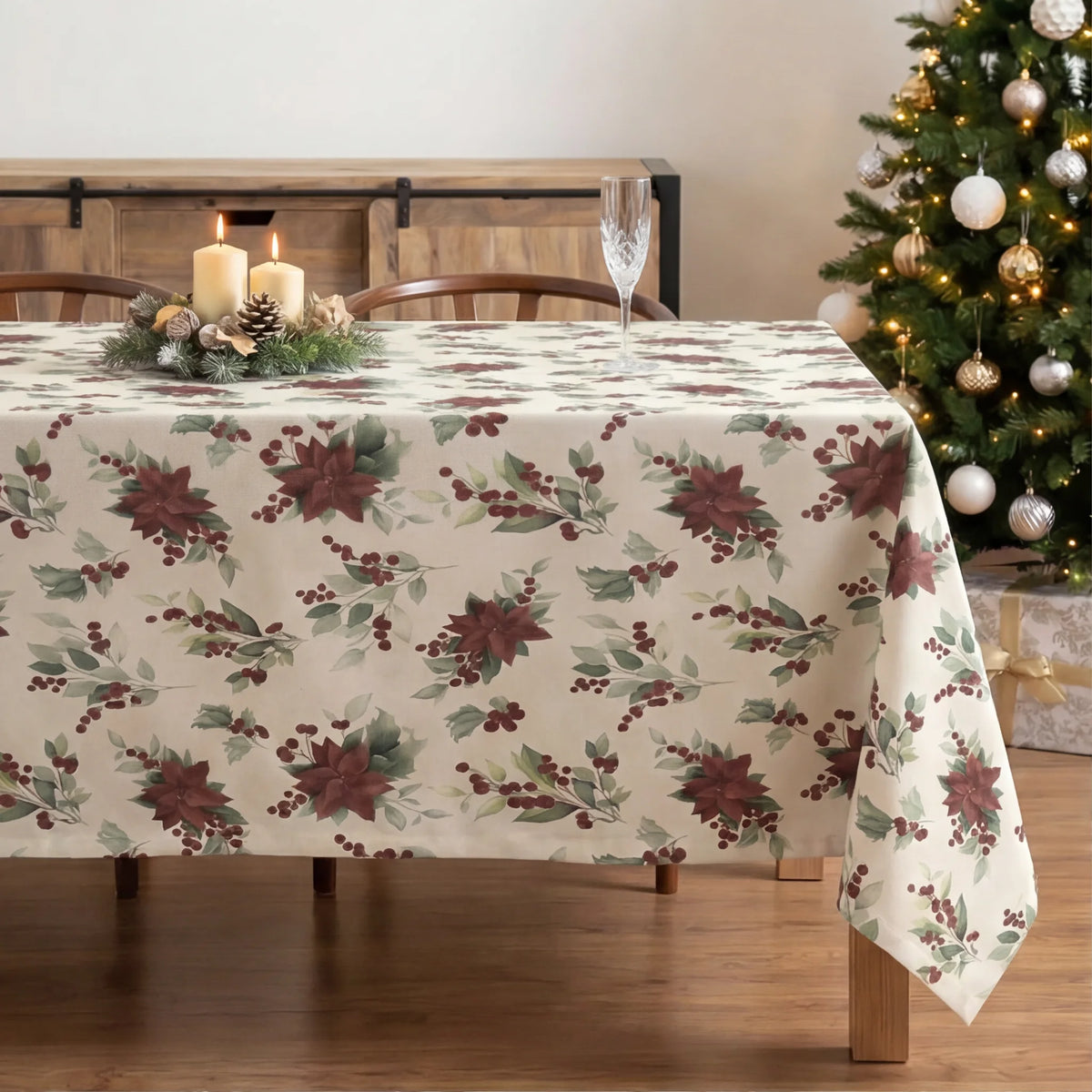 Mantel antimanchas 100% algodón BL Christmas 12