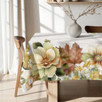 Mantel de tela Big Flowers 10 Verde 160