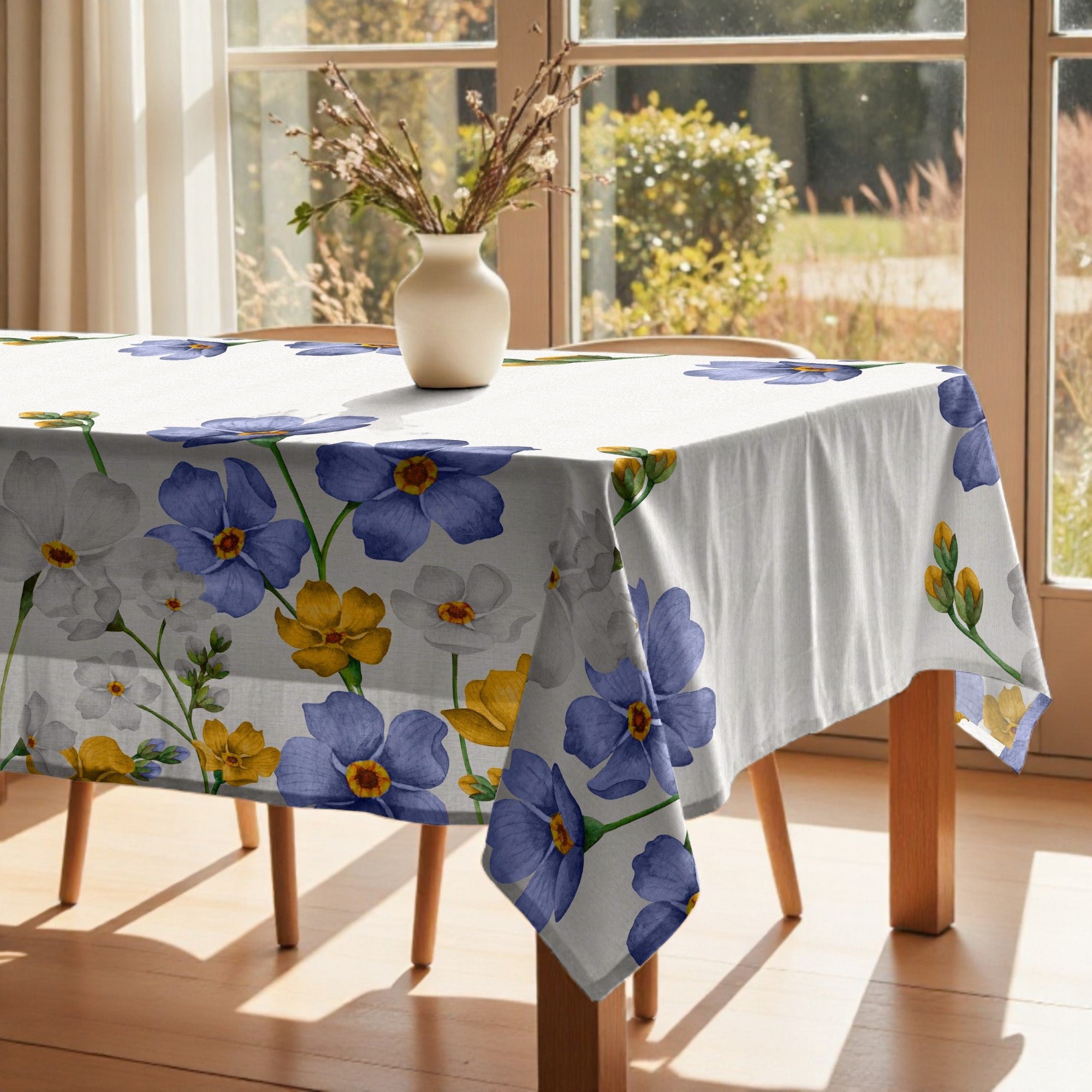Mantel antimanchas Big Flowers 1 Malva 160