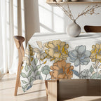 Mantel antimanchas Big Flowers 5 Lino 160