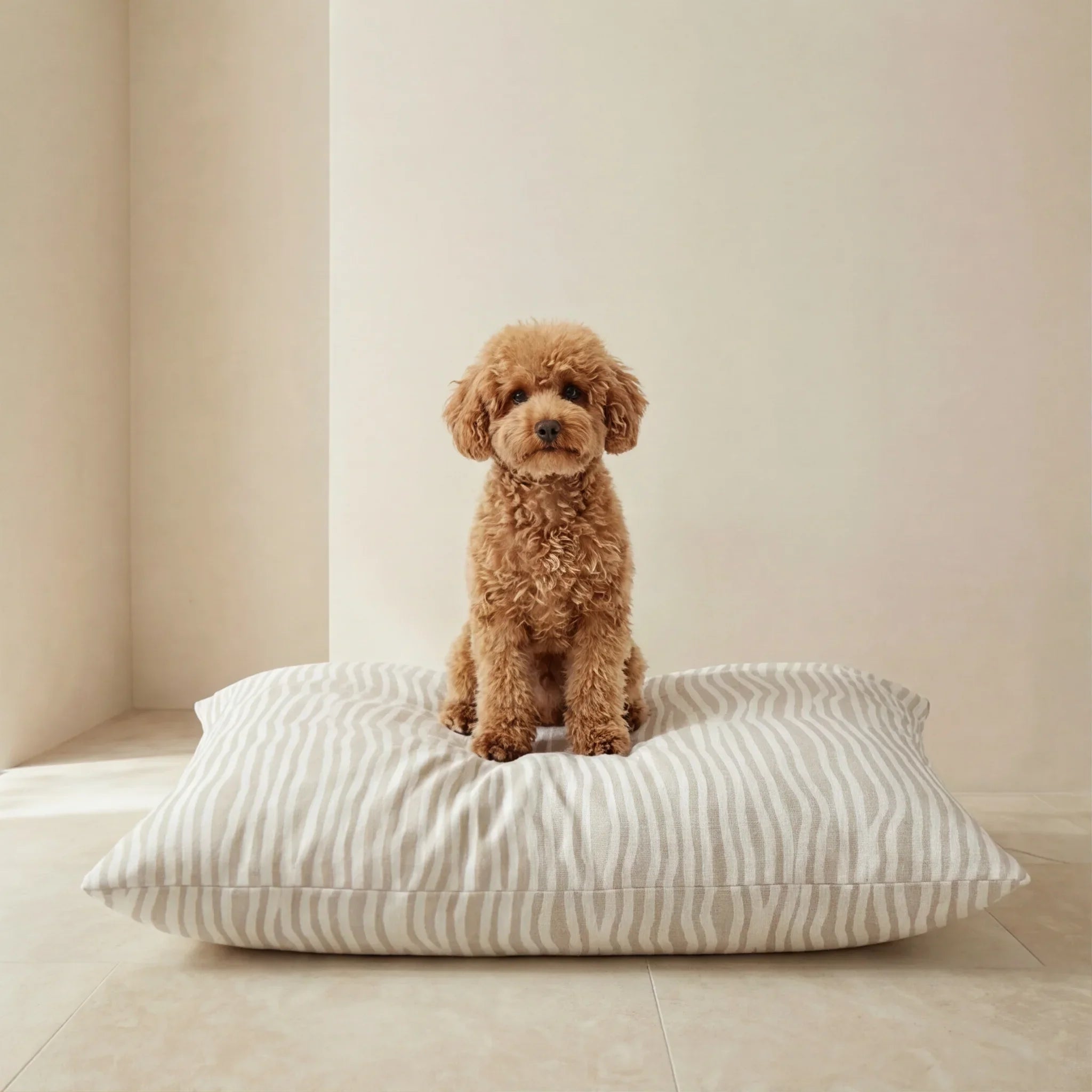 Funda para cama de mascota antimanchas Bobby Beige