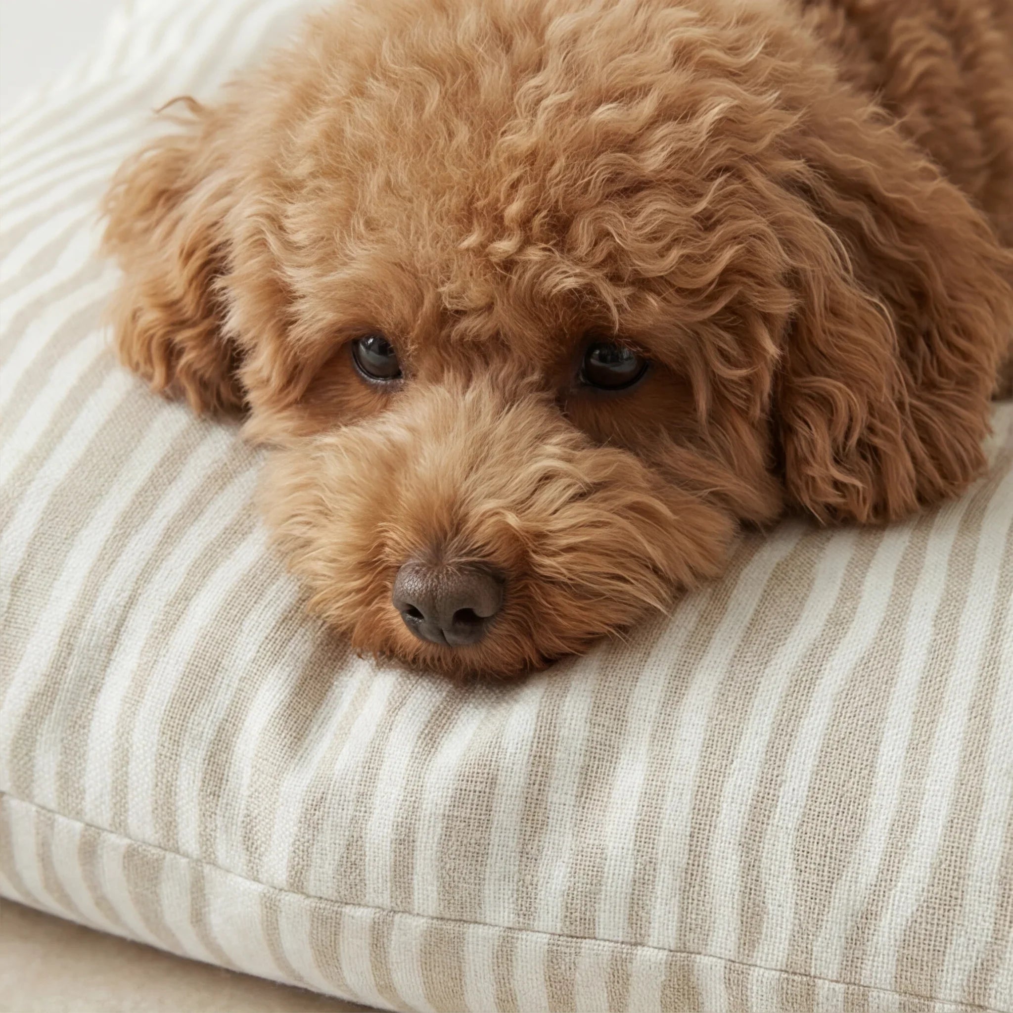 Funda para cama de mascota antimanchas Bobby Beige
