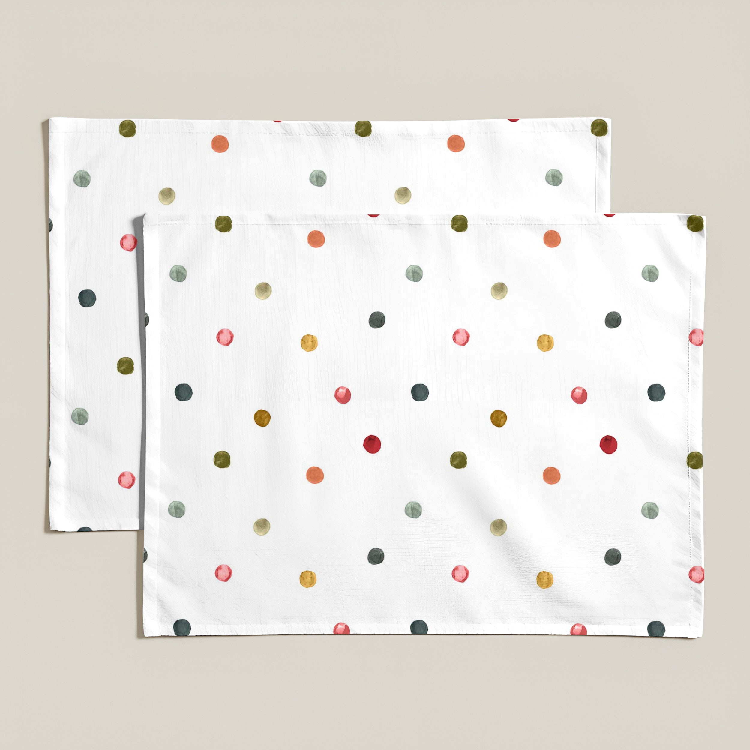 Pack 2 unidades mantel individual antimanchas Boo Motas 35x50 cm