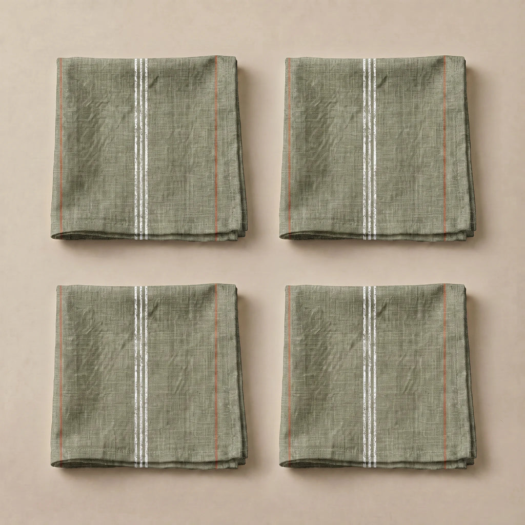 Pack de 4 unidades servilletas Eira Verde
