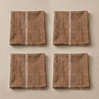 Pack de 4 unidades servilletas Eira Teja