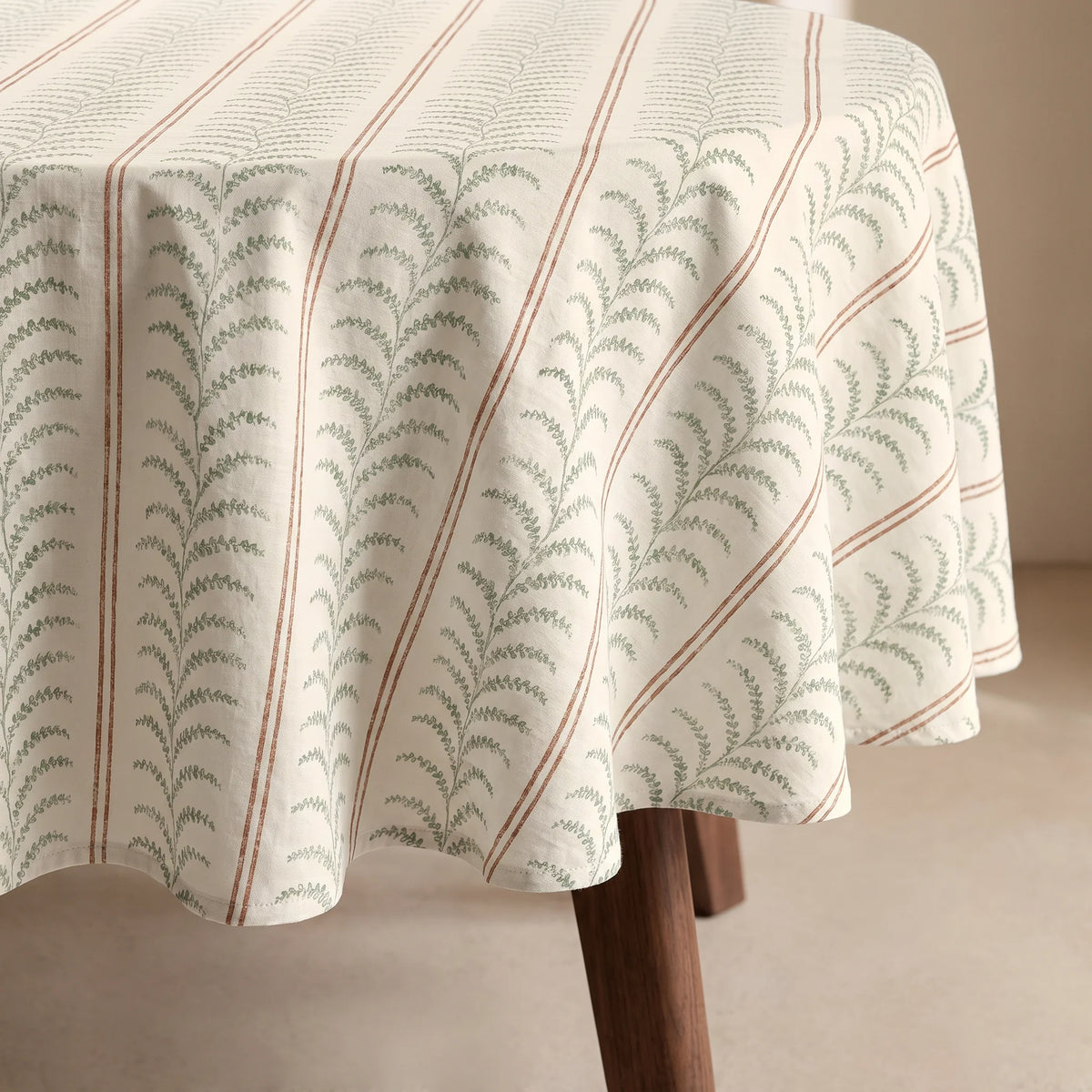 Mantel redondo antimanchas Breona