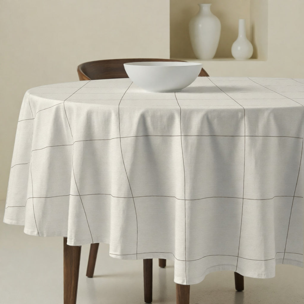 Mantel redondo resinado antimanchas Britton