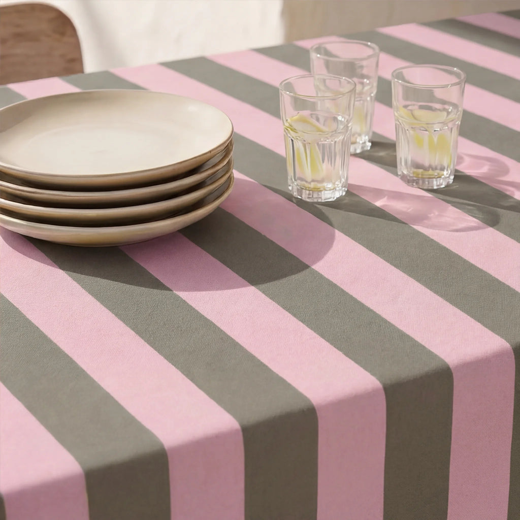 Fleckabweisende Tischdecke 100% Baumwolle Burias