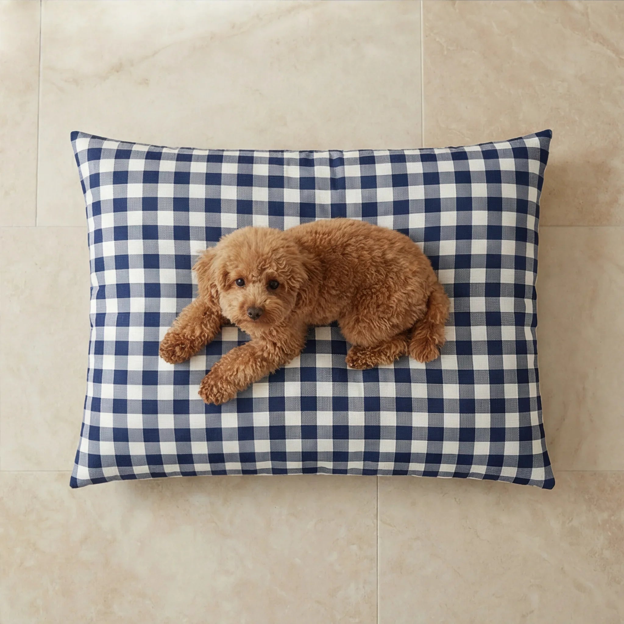 Cama para mascotas desenfundable antimanchas Calafat Marino