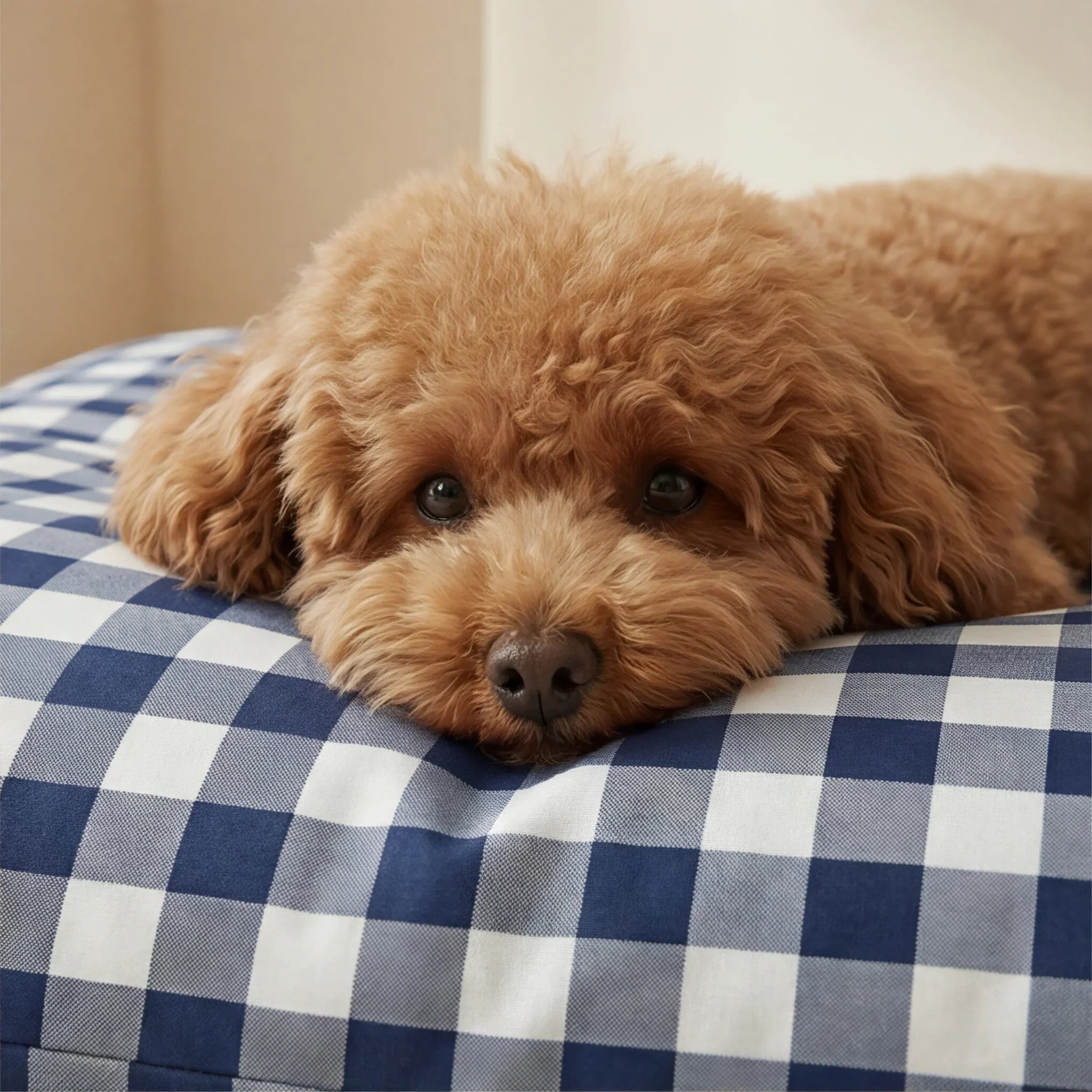 Cama para mascotas desenfundable antimanchas Calafat Marino
