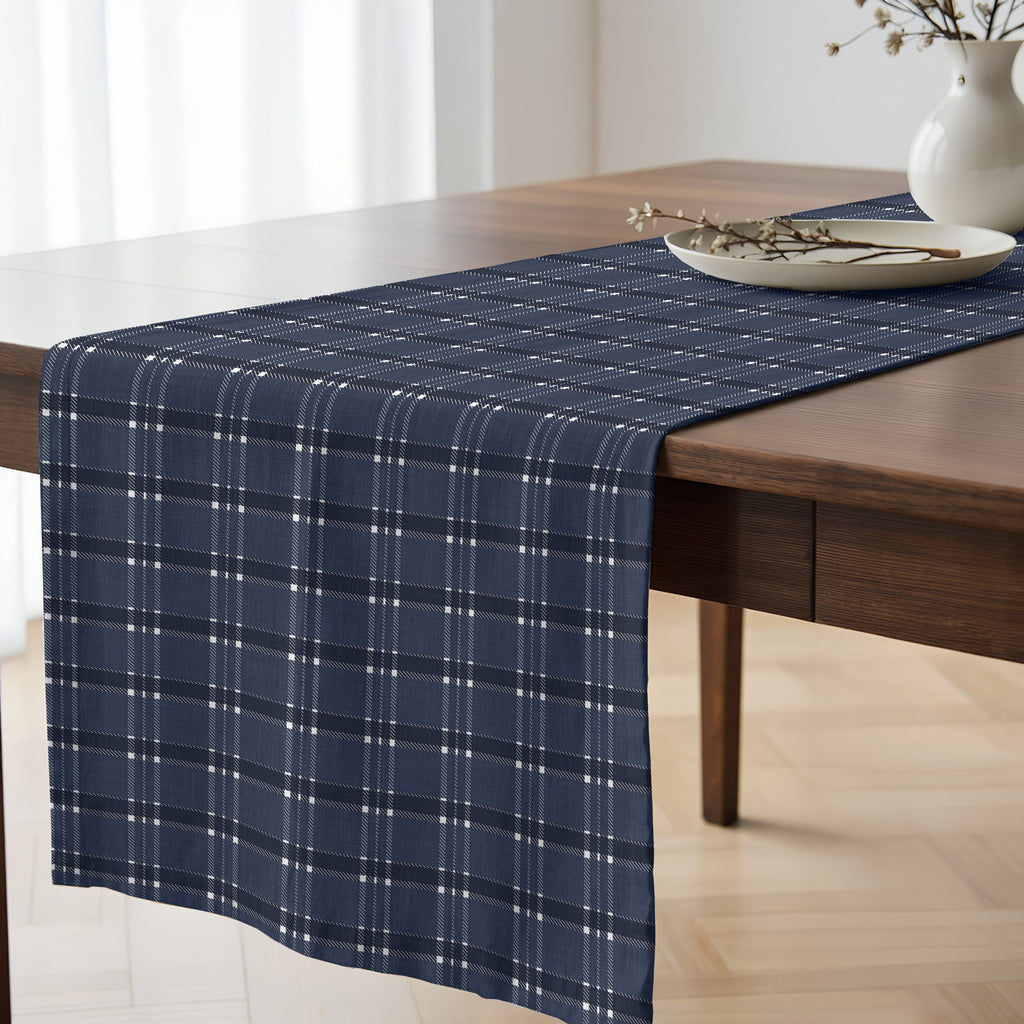 Camino de mesa 100% algodón Camilo Blue 50x150 cm