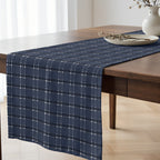 Camino de mesa 100% algodón Camilo Blue 50x150 cm