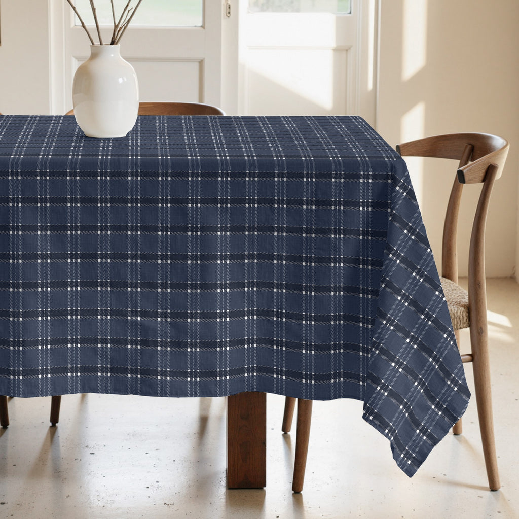 Mantel antimanchas 100% algodón Camilo Blue