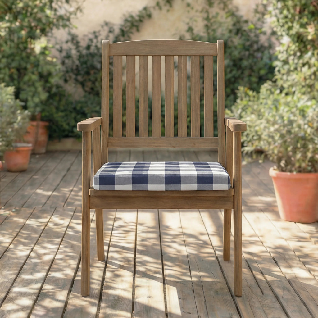 Cojín para asiento acolchado Chivi Marino 40x40x5 cm
