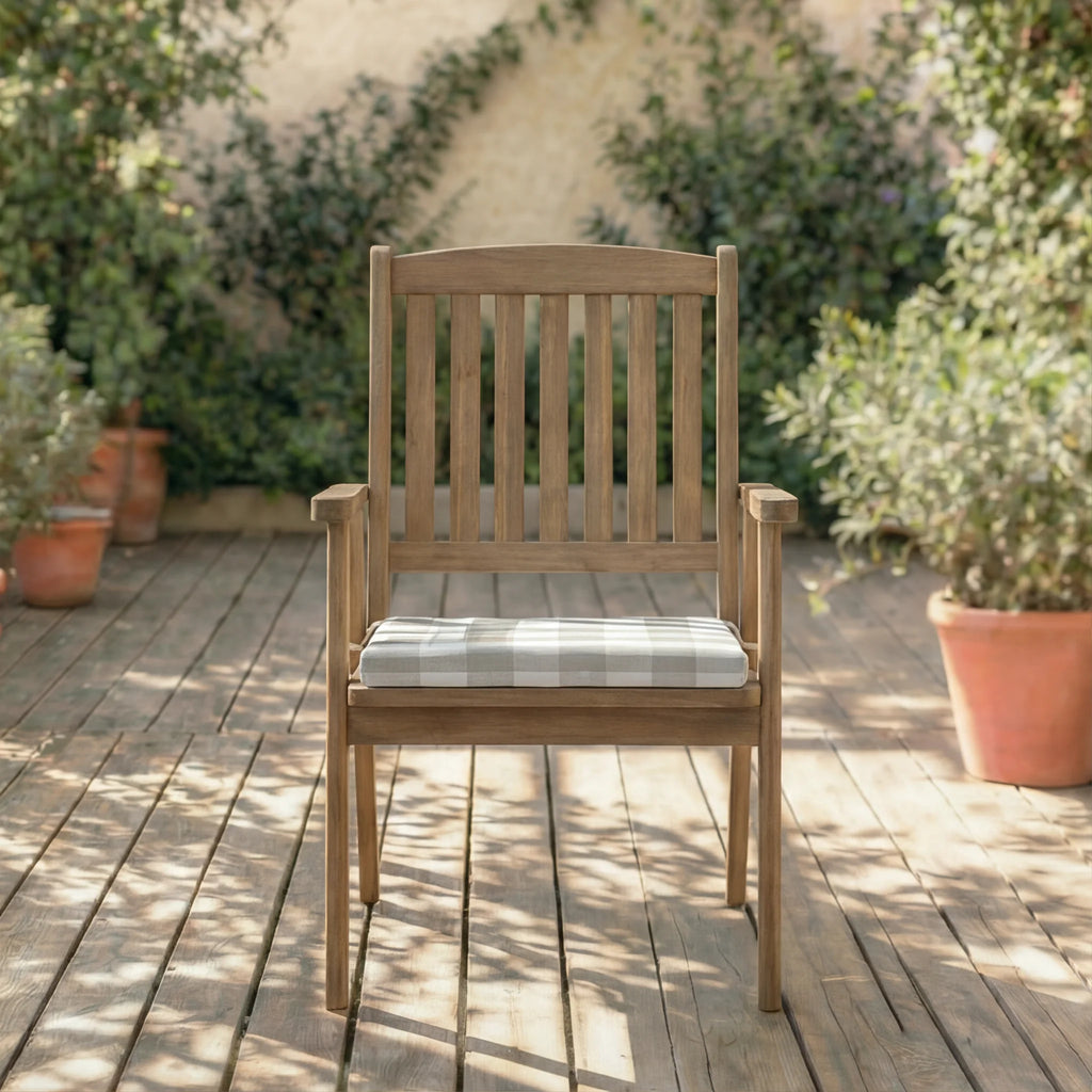 Cojín para asiento acolchado Chivi Piedra 40x40x5 cm