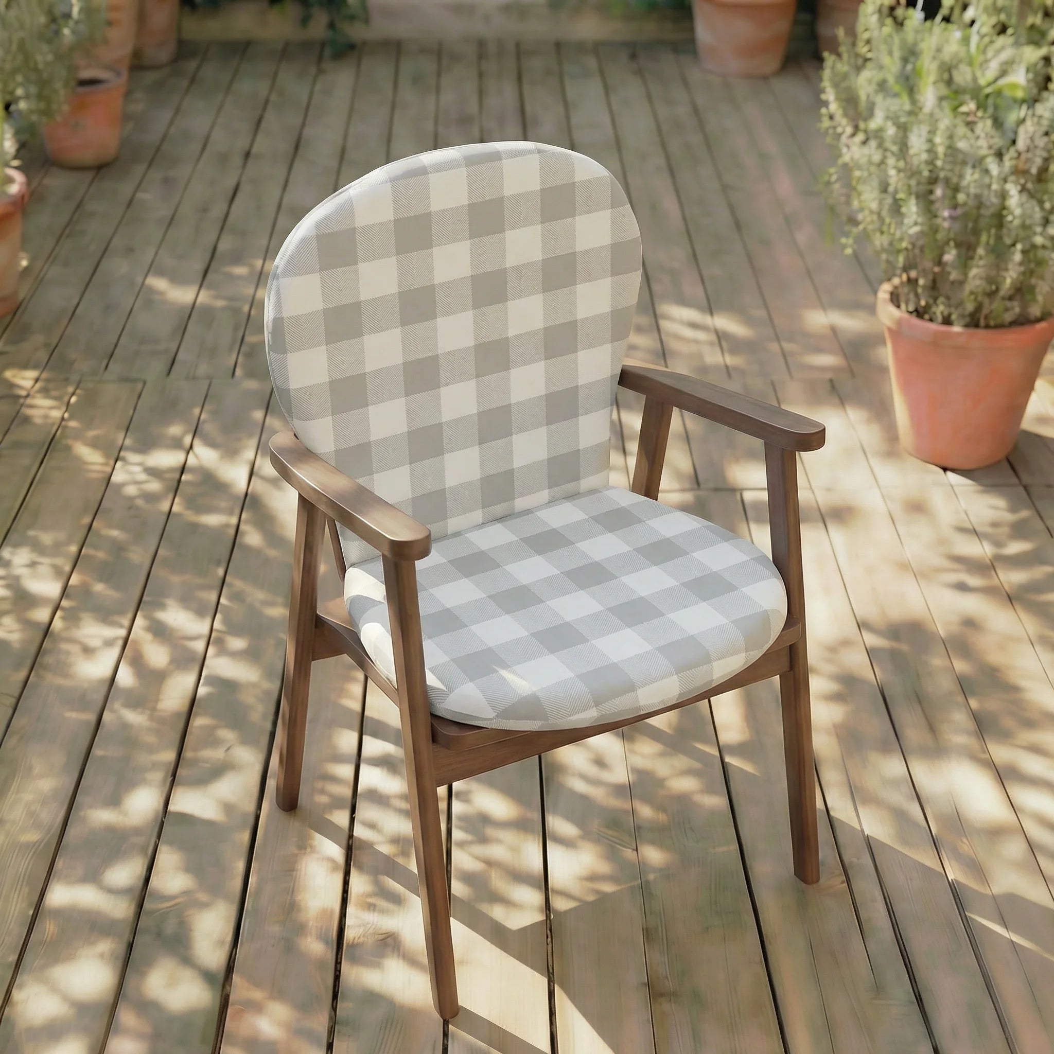 Cojín para silla de exterior Chivi Piedra