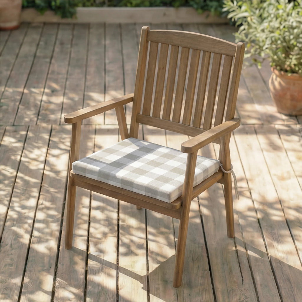 Cojín para asiento acolchado Chivi Piedra 40x40x5 cm