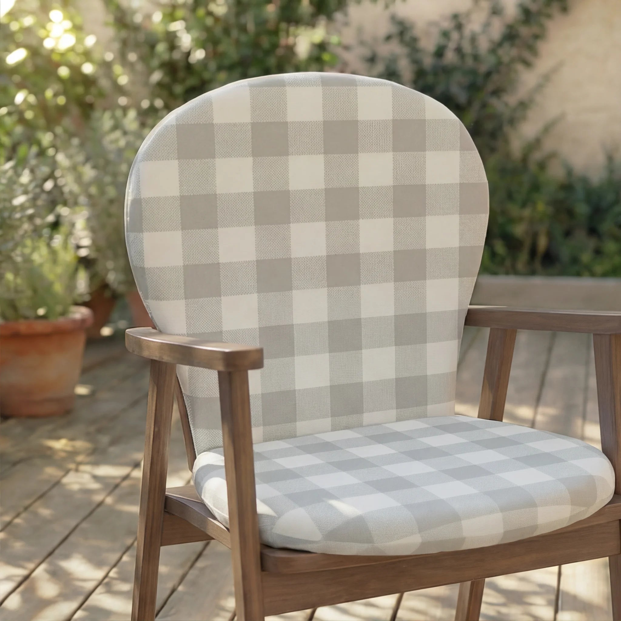Cojín para silla de exterior Chivi Piedra