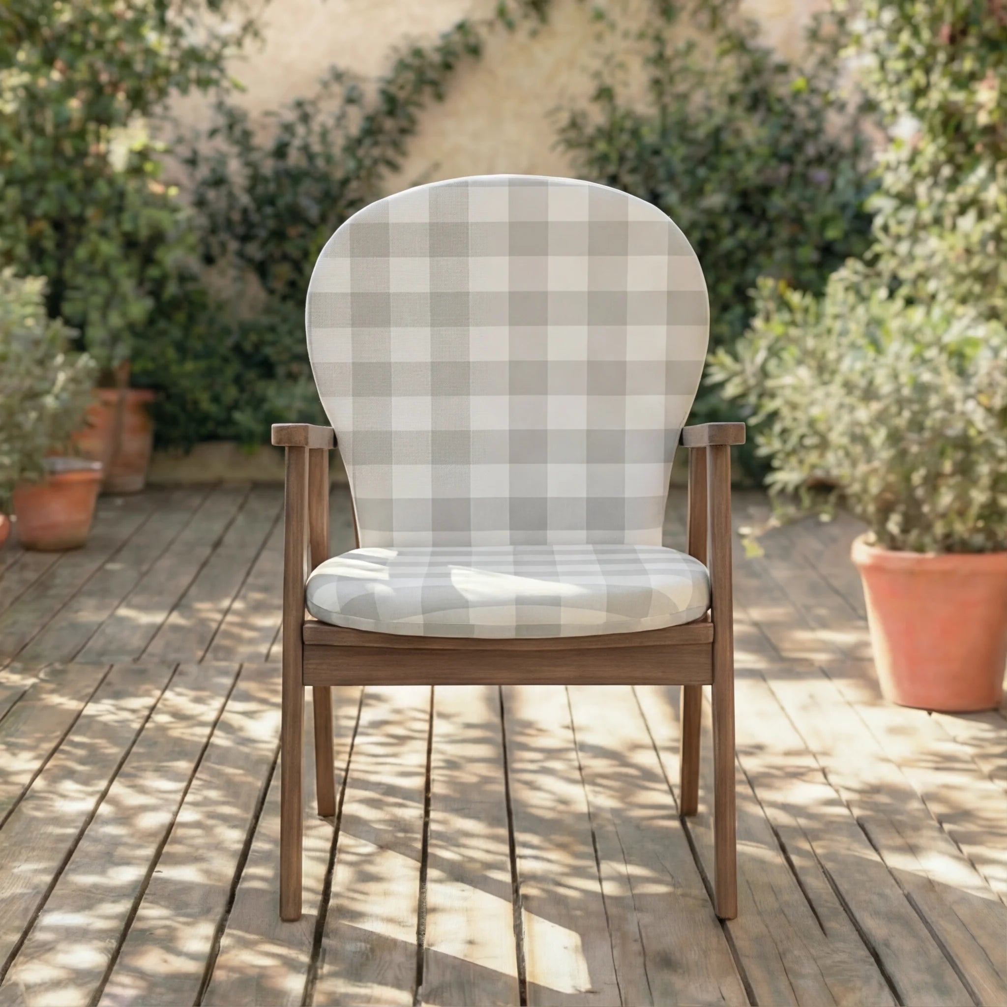 Cojín para silla de exterior Chivi Piedra