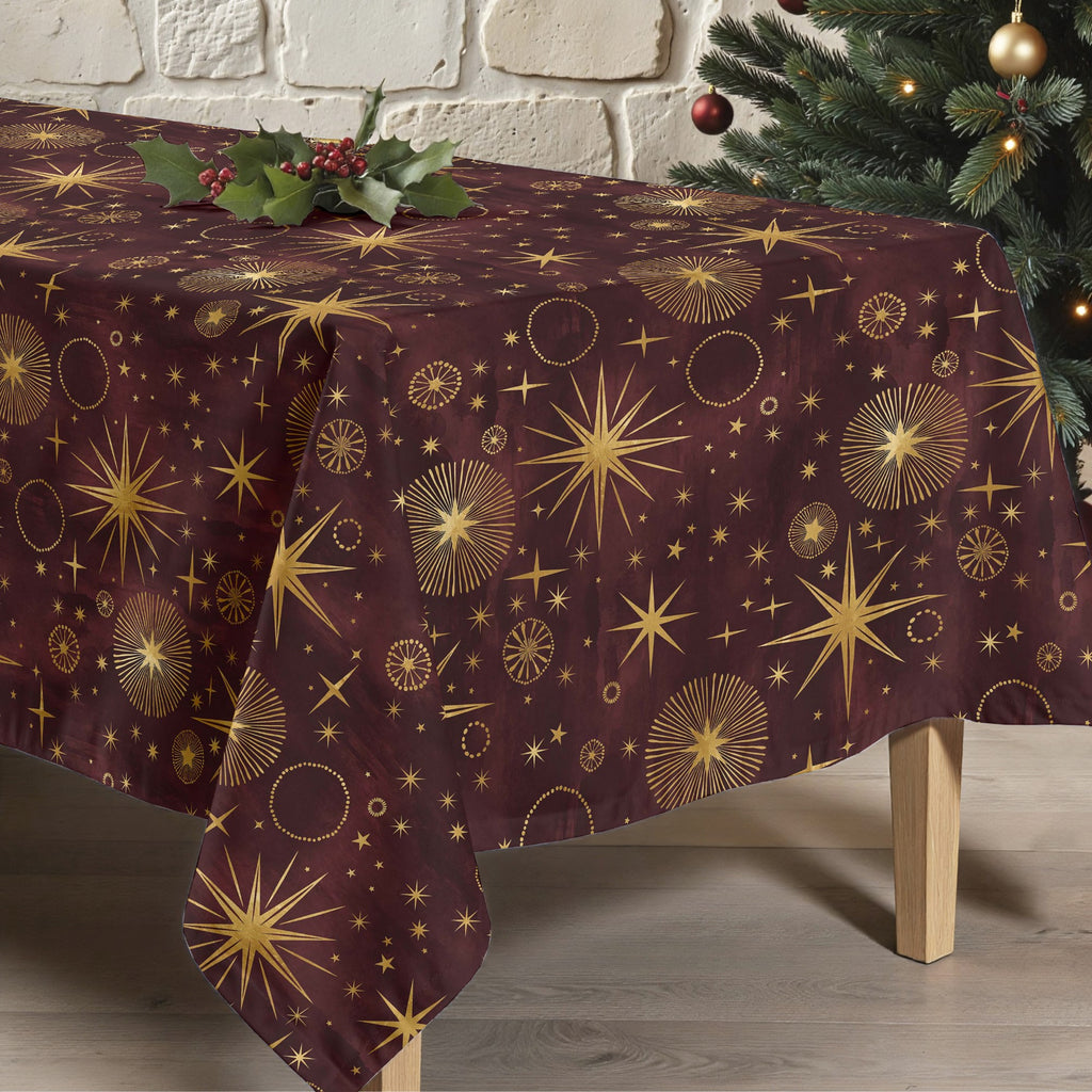 Mantel antimanchas Christmas Cielo Rojo