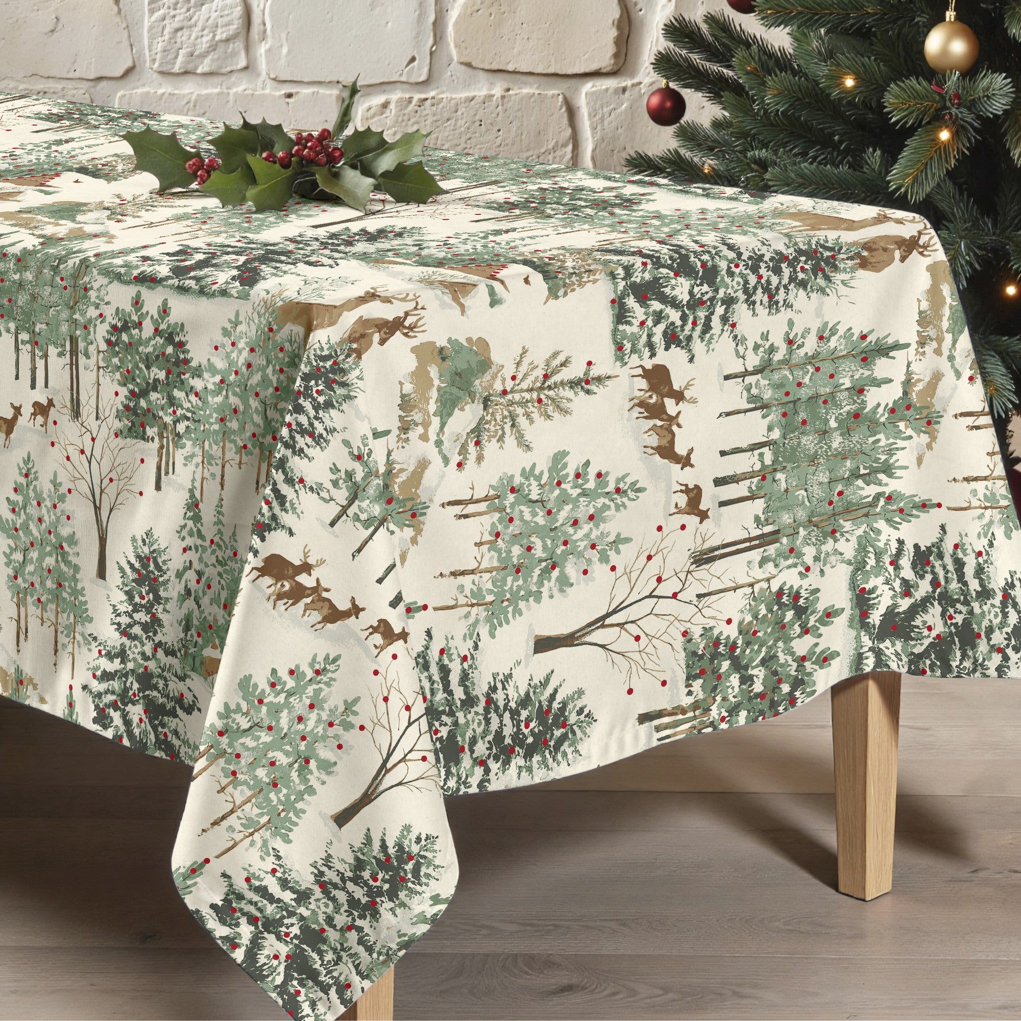 Mantel antimanchas Christmas Ciervo 1