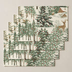 Mantel individual antimanchas pack 4 unidades Christmas Ciervo 1-100