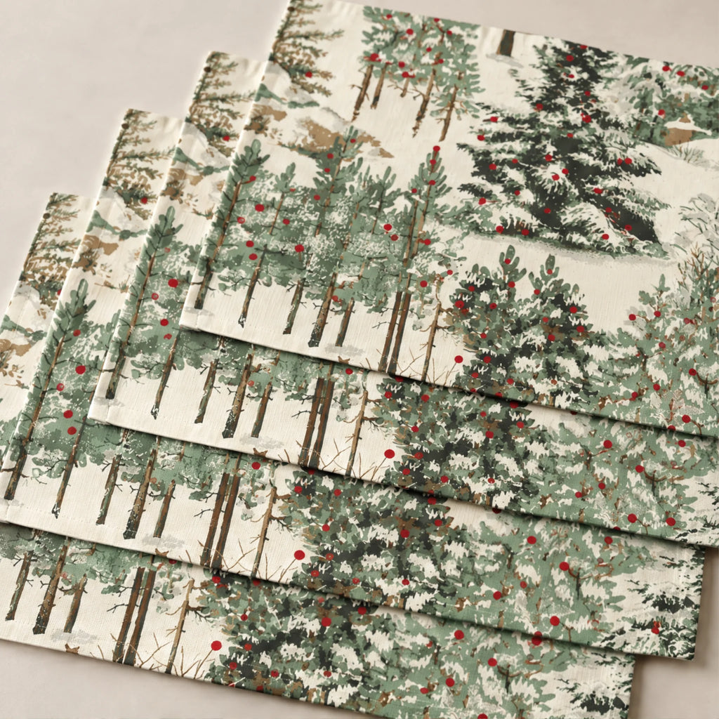 Mantel individual antimanchas pack 4 unidades Christmas Ciervo 1-100