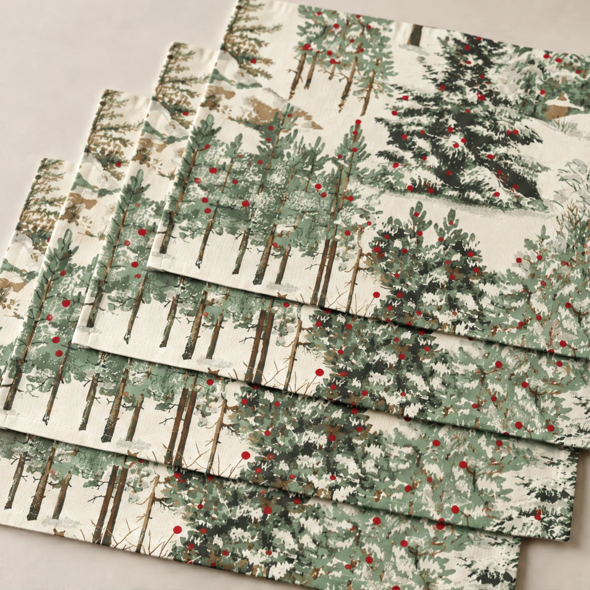 Mantel individual antimanchas pack 4 unidades Christmas Ciervo 1-100