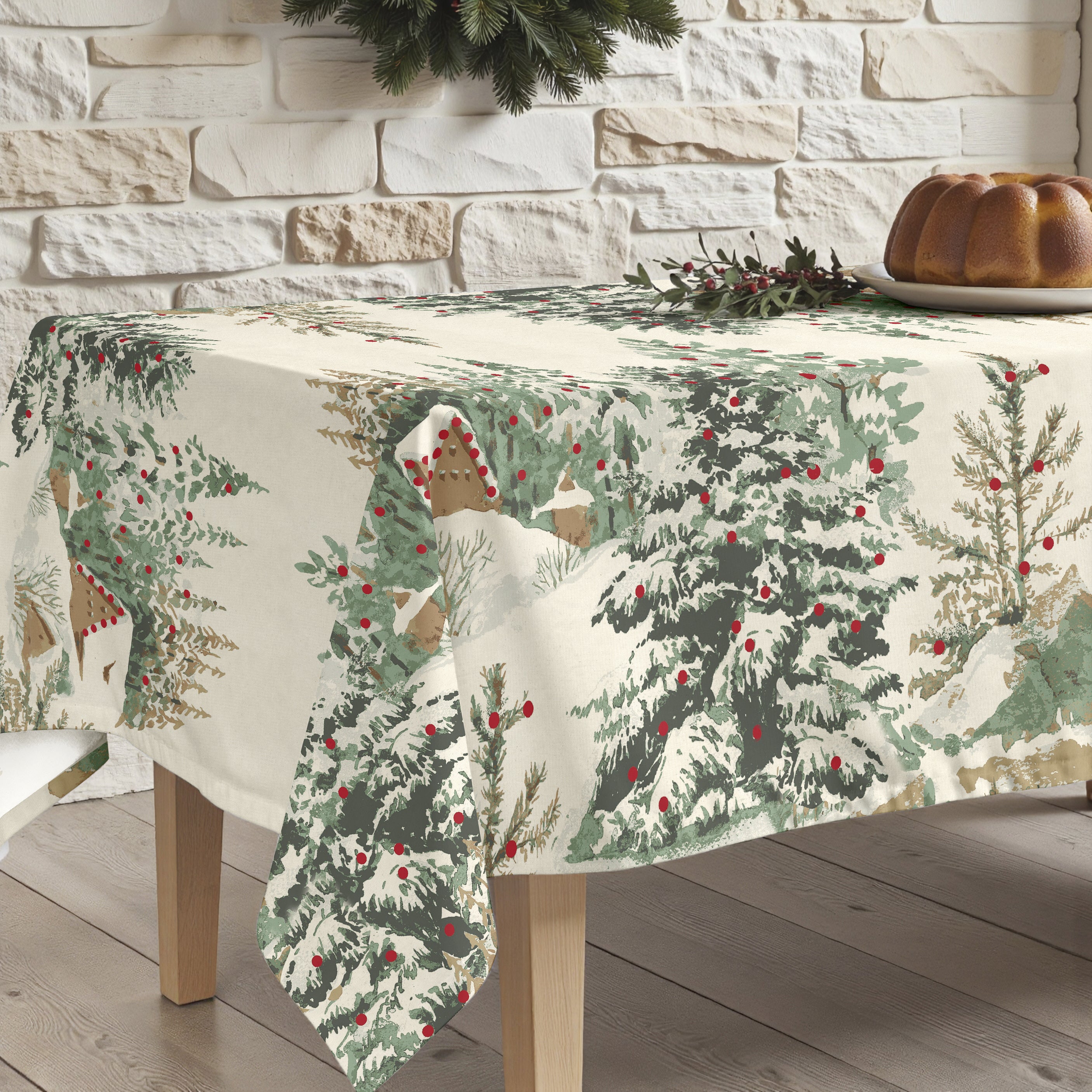 Mantel de tela Christmas Ciervo