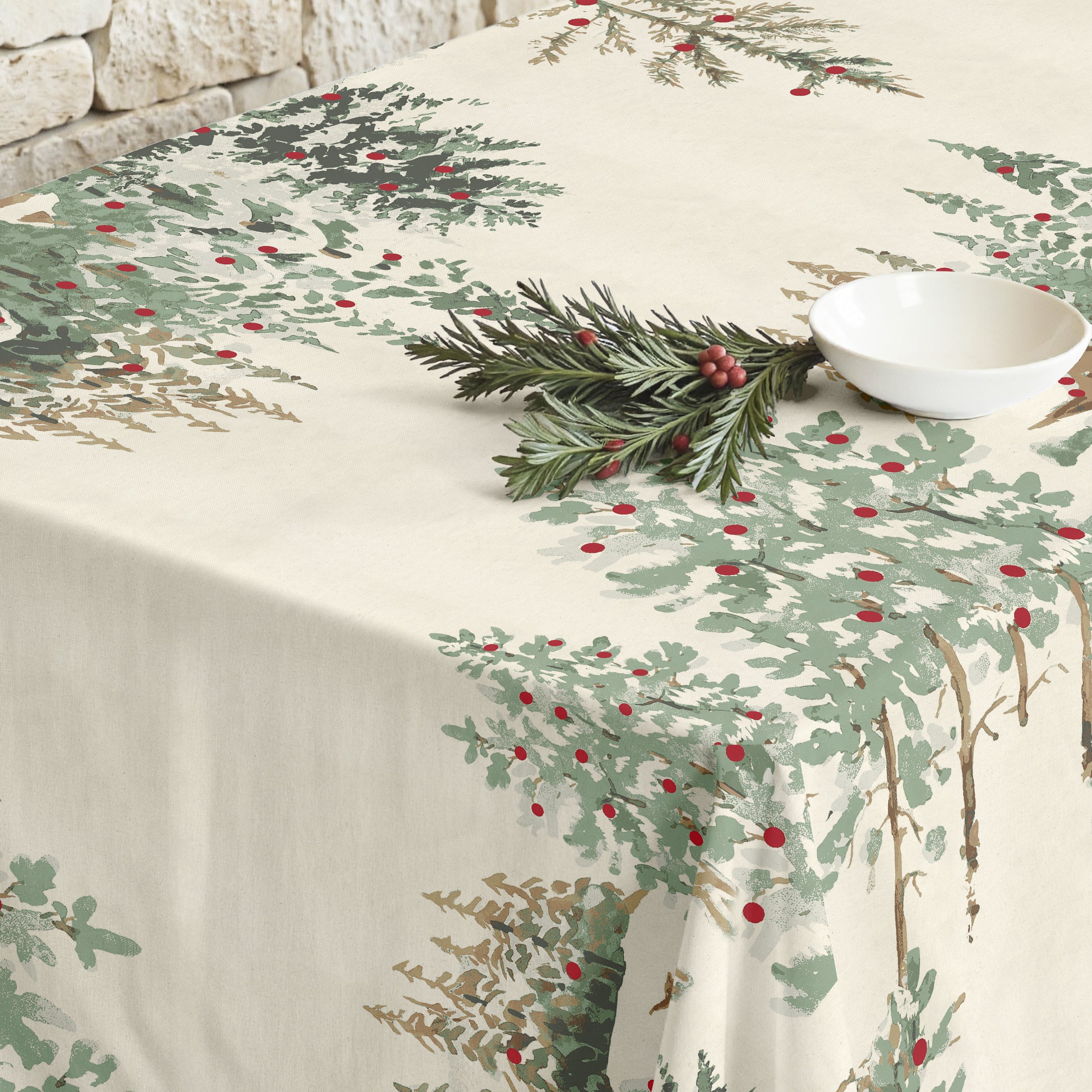 Mantel de tela Christmas Ciervo