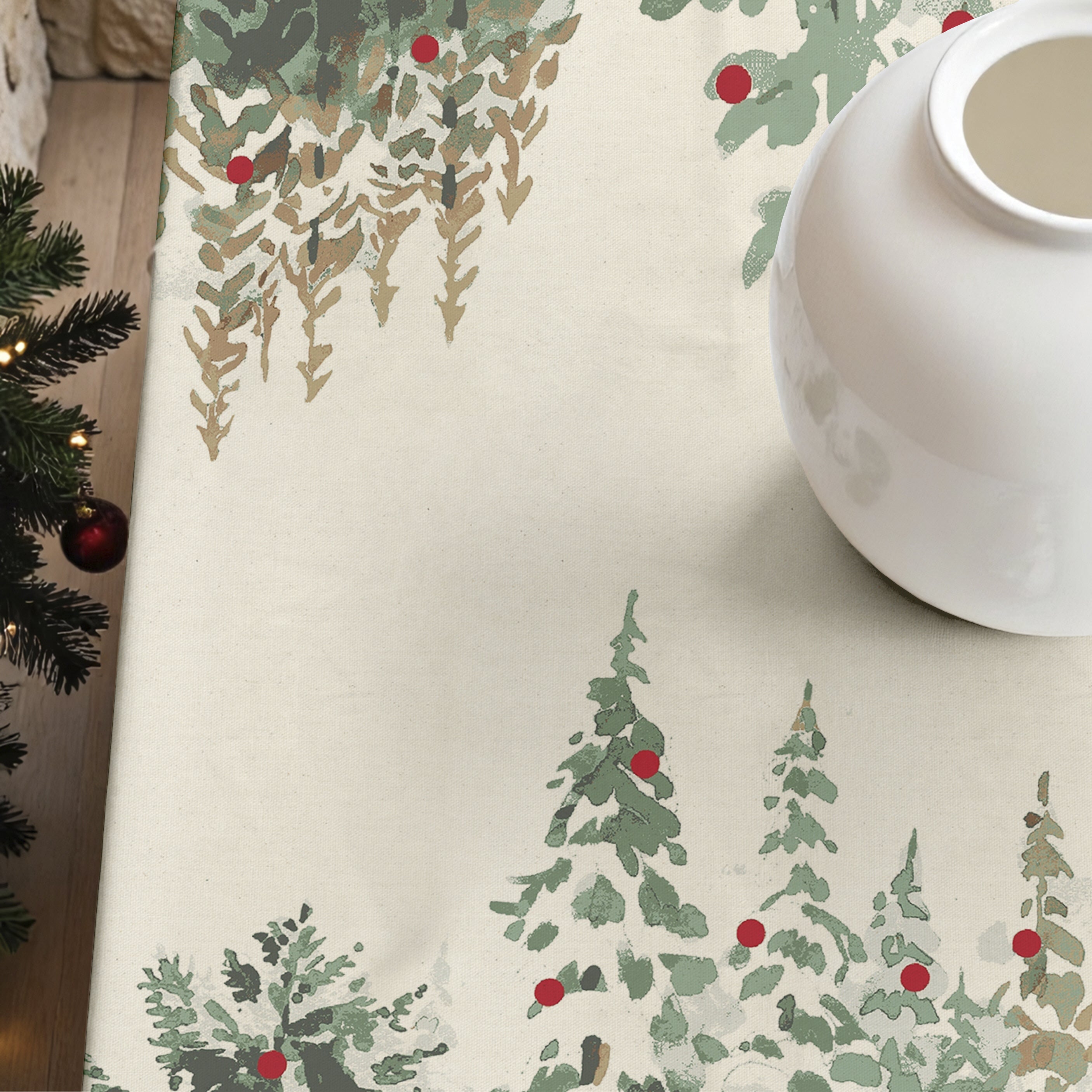 Mantel de tela Christmas Ciervo