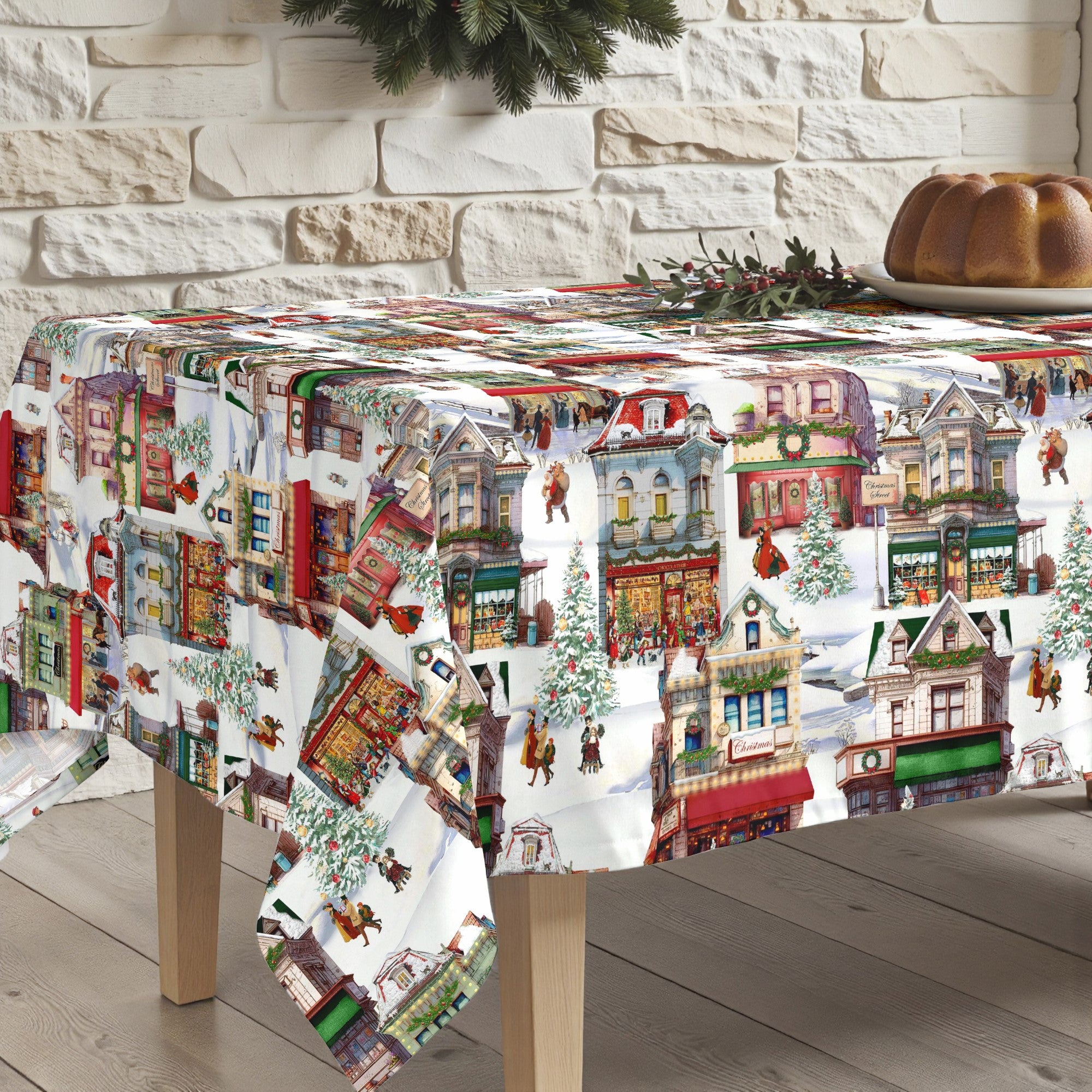 Mantel antimanchas Christmas City 1