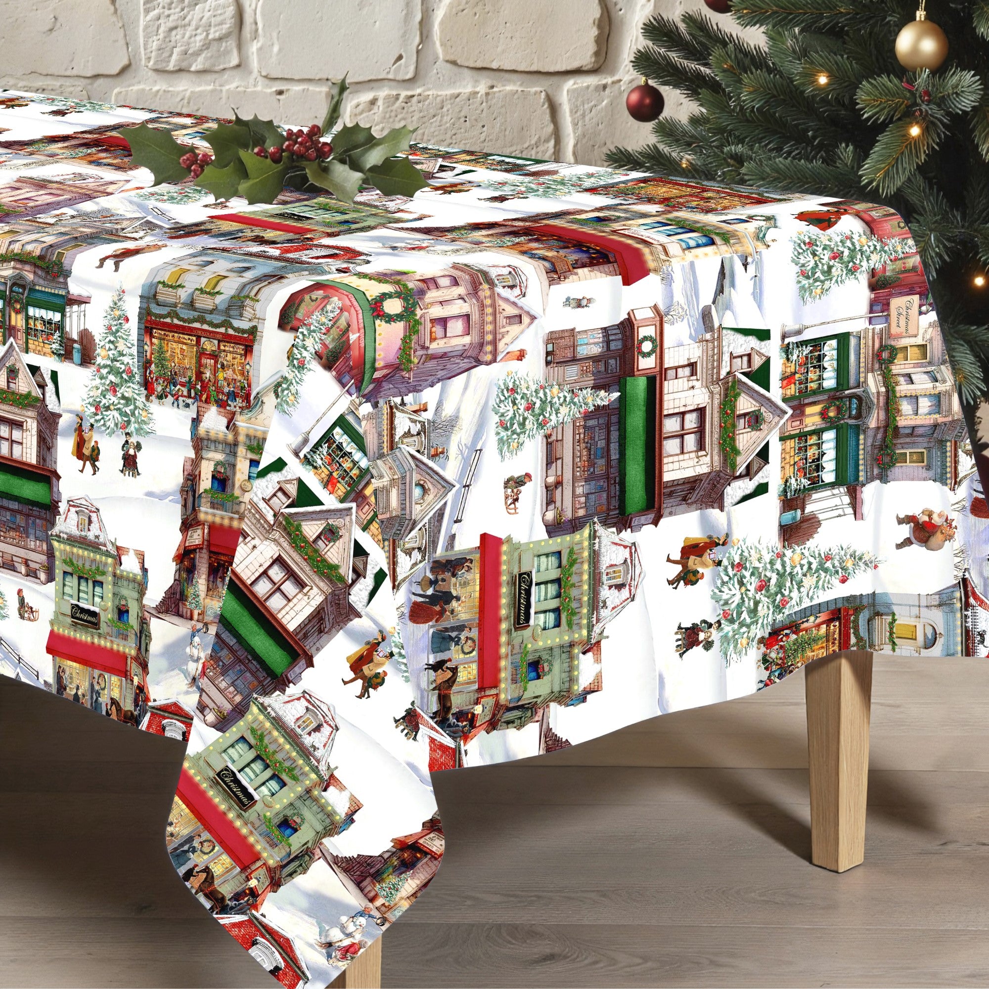 Mantel antimanchas Christmas City 1