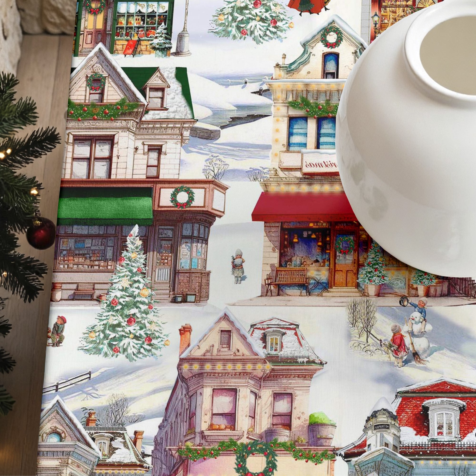 Mantel antimanchas Christmas City 1
