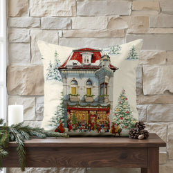 Funda de cojín 100% algodón Christmas City B 50x50 cm