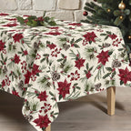 Mantel de tela Christmas Flower 1