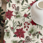 Mantel de tela Christmas Flower 1