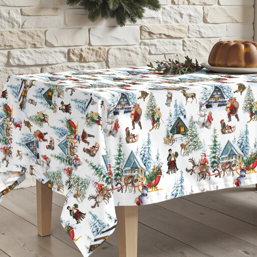 Mantel antimanchas Christmas Landscape 1