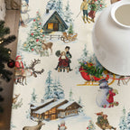 Mantel de tela Christmas Landscape 1