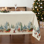 Mantel antimanchas Christmas landscape 101