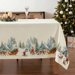 Mantel antimanchas Christmas landscape 101