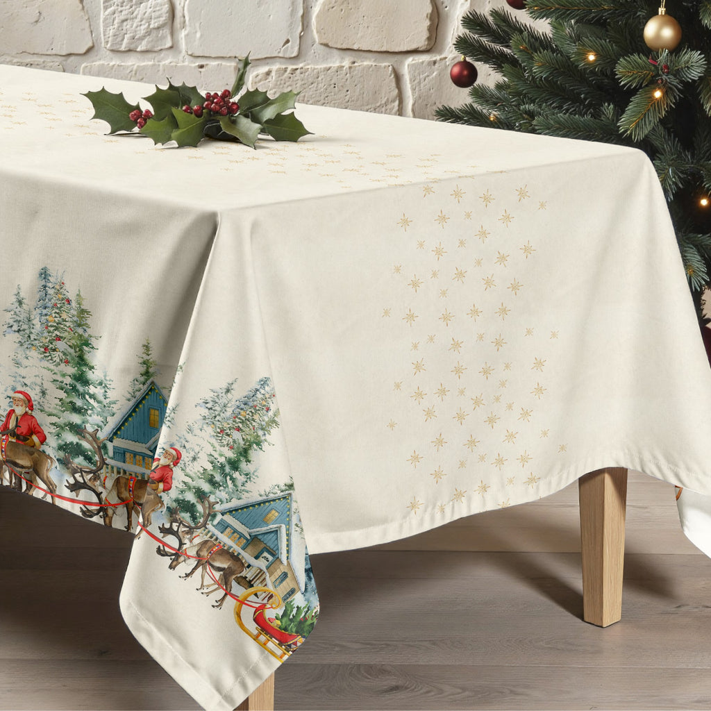 Mantel antimanchas Christmas landscape 101