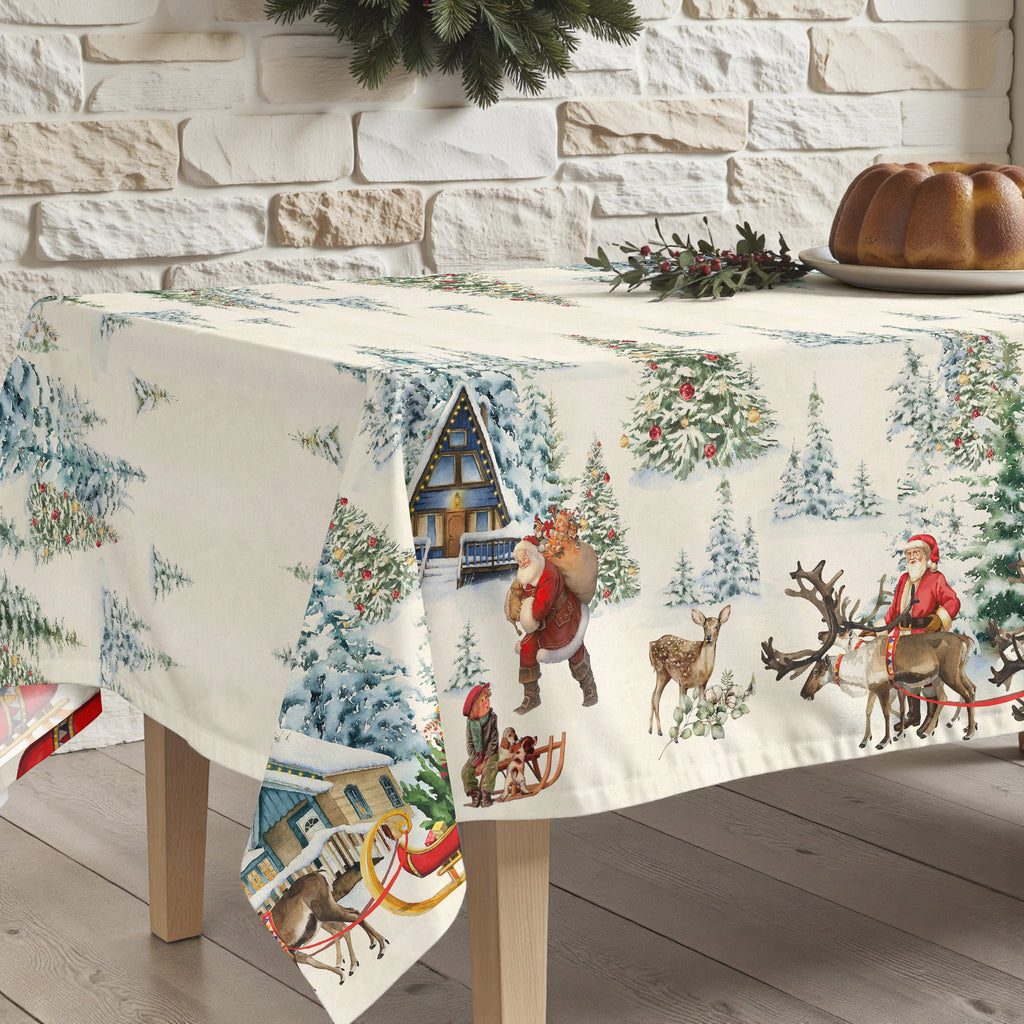 Mantel de tela Christmas Landscape