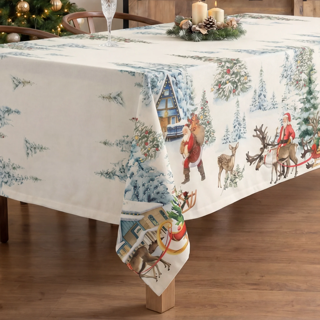 Mantel de tela Christmas Landscape