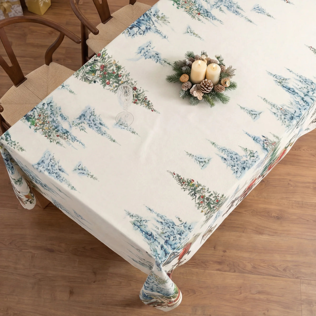 Mantel de tela Christmas Landscape