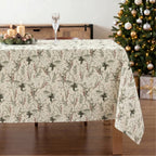 Mantel antimanchas 100% algodón Christmas Muérdago 2